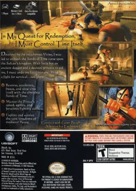 Prince of Persia - The Sands of Time (v1 box cover back
